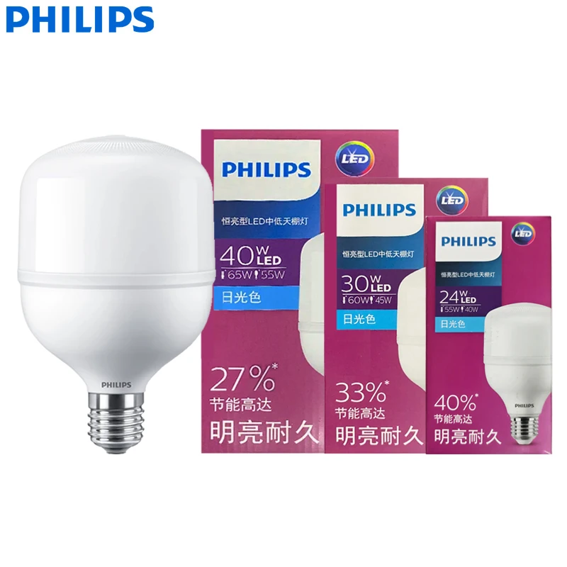 Philips LED E27 E40 TrueForce Core 24 Вт 30 Вт 40 Вт 50 Вт 65 Вт Т-образная лампа 6500 К Белый яркий свет 220 В-240 В Светодиодная дорожная лампа Замена HID
Philips LED E27 E40 TrueForce Core 24 Вт 30 Вт 40 Вт 50 Вт 65 Вт Т-образная лампа 6500 К Белый яркий свет 220 В-240 В Светодиодная дорожная лампа Замена HID
