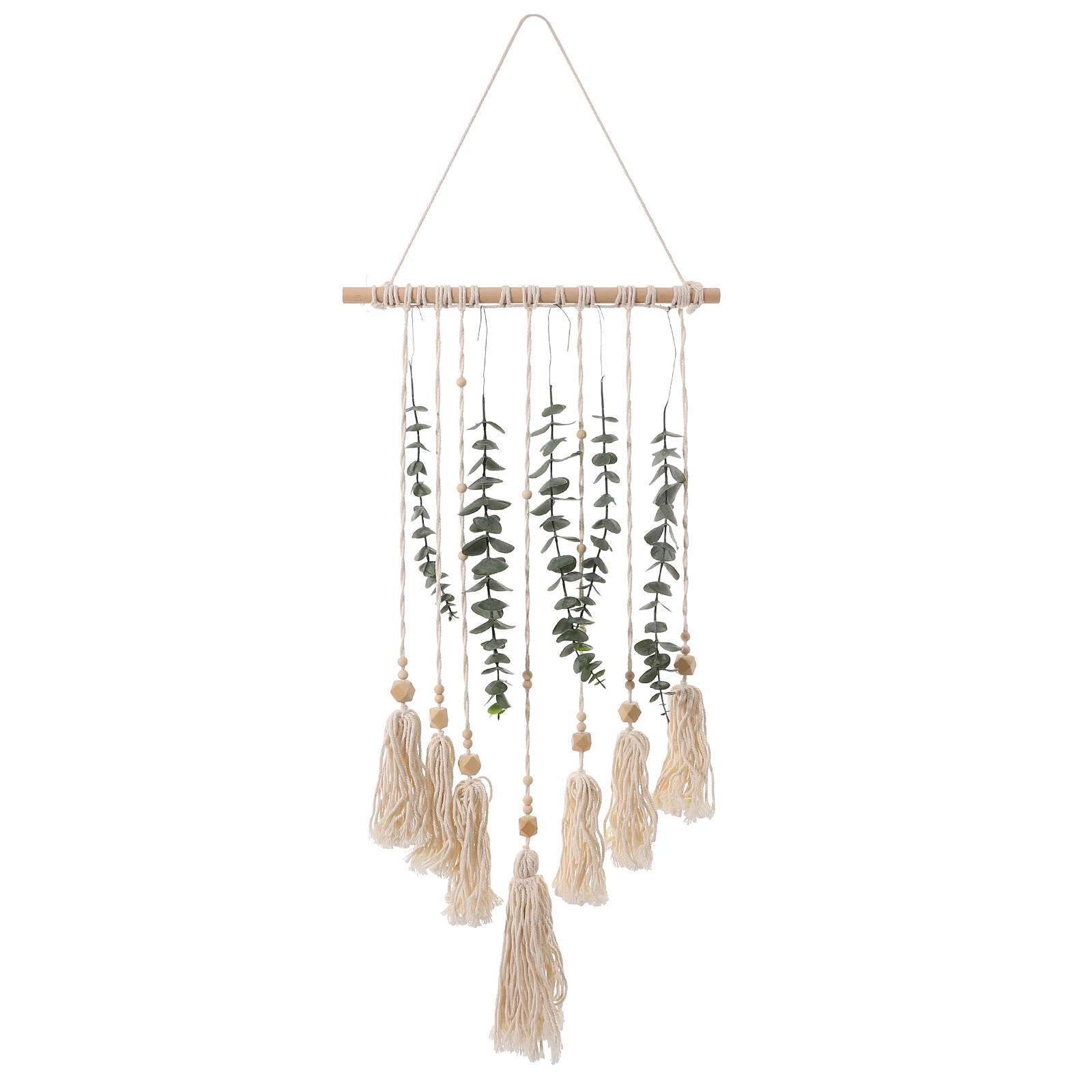 Cotton Macrame Wall Hanging Artificial Leaves Beige Woven Tapestry for Bedroom Living Room Party Photo Prop Background
Cotton Macrame Wall Hanging Artificial Leaves Beige Woven Tapestry for Bedroom Living Room Party Photo Prop Background