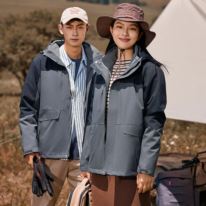 Новое водонепроницаемое лыжное пальто со съемной подкладкой, женская флисовая зимняя куртка 3-в-1, осень-зима, мужская походная повседневная толстовка с капюшоном, ветровка, топы 
Новое водонепроницаемое лыжное пальто со съемной подкладкой, женская флисовая зимняя куртка 3-в-1, осень-зима, мужская походная повседневная толстовка с капюшоном, ветровка, топы