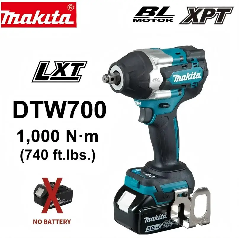 Бесщеточный ударный гайковерт Makita DTW700, 1/2 дюйма, 18В, совместимый с аккумулятором, электроинструмент для авторемонта
Бесщеточный ударный гайковерт Makita DTW700, 1/2 дюйма, 18В, совместимый с аккумулятором, электроинструмент для авторемонта