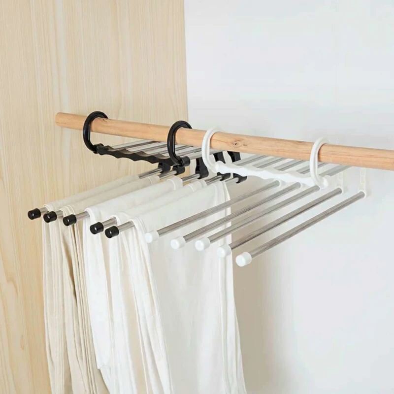 Newest Fashion 5 in 1 Pant Rack Shelves Stainless Steel Clothes Hangers Multi-functional Wardrobe Magic Hanger Dropshipping
Newest Fashion 5 in 1 Pant Rack Shelves Stainless Steel Clothes Hangers Multi-functional Wardrobe Magic Hanger Dropshipping