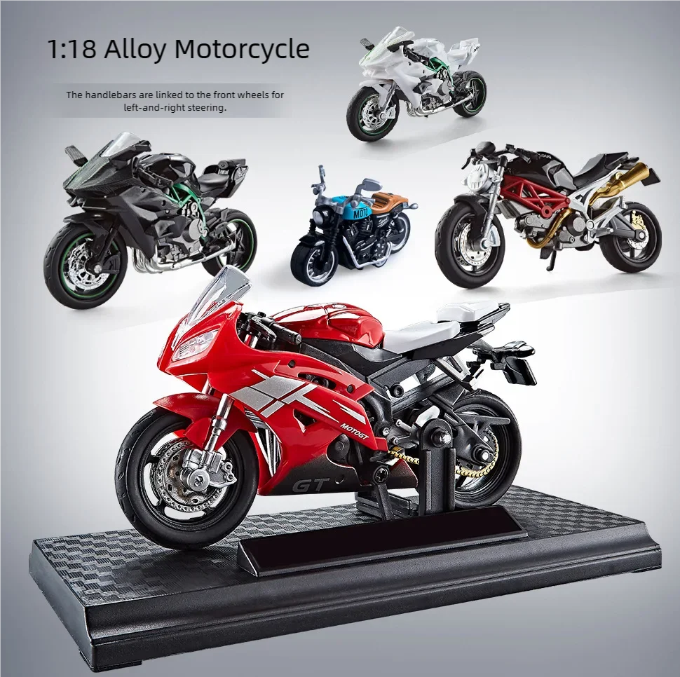1:18 Motorcycle Model Alloy Diecast Car Rotating Rubber Tires Boy Toys Off-Road Motorcycle For Desktop Ornament Birthday Gifts
1:18 Motorcycle Model Alloy Diecast Car Rotating Rubber Tires Boy Toys Off-Road Motorcycle For Desktop Ornament Birthday Gifts