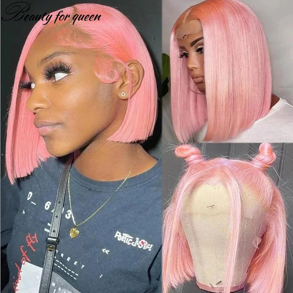 HOT Sale Rose Pink Short Straight Bob 13x4 HD Transparent Lace Front Wig - 100% Human Hair 180 Density Glueless Cosplay Role
HOT Sale Rose Pink Short Straight Bob 13x4 HD Transparent Lace Front Wig - 100% Human Hair 180 Density Glueless Cosplay Role