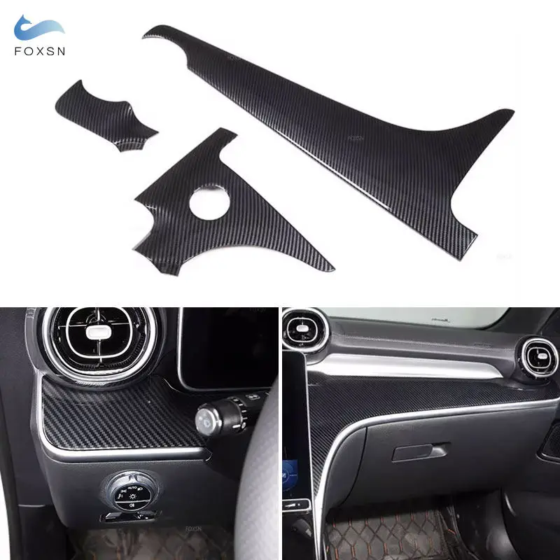 Автомобильные аксессуары с левым рулем для Mercedes Benz C Class W206 2022, накладка на панель приборной панели с центральным управлением, текстура из углеродного волокна ABS
Автомобильные аксессуары с левым рулем для Mercedes Benz C Class W206 2022, накладка на панель приборной панели с центральным управлением, текстура из углеродного волокна ABS