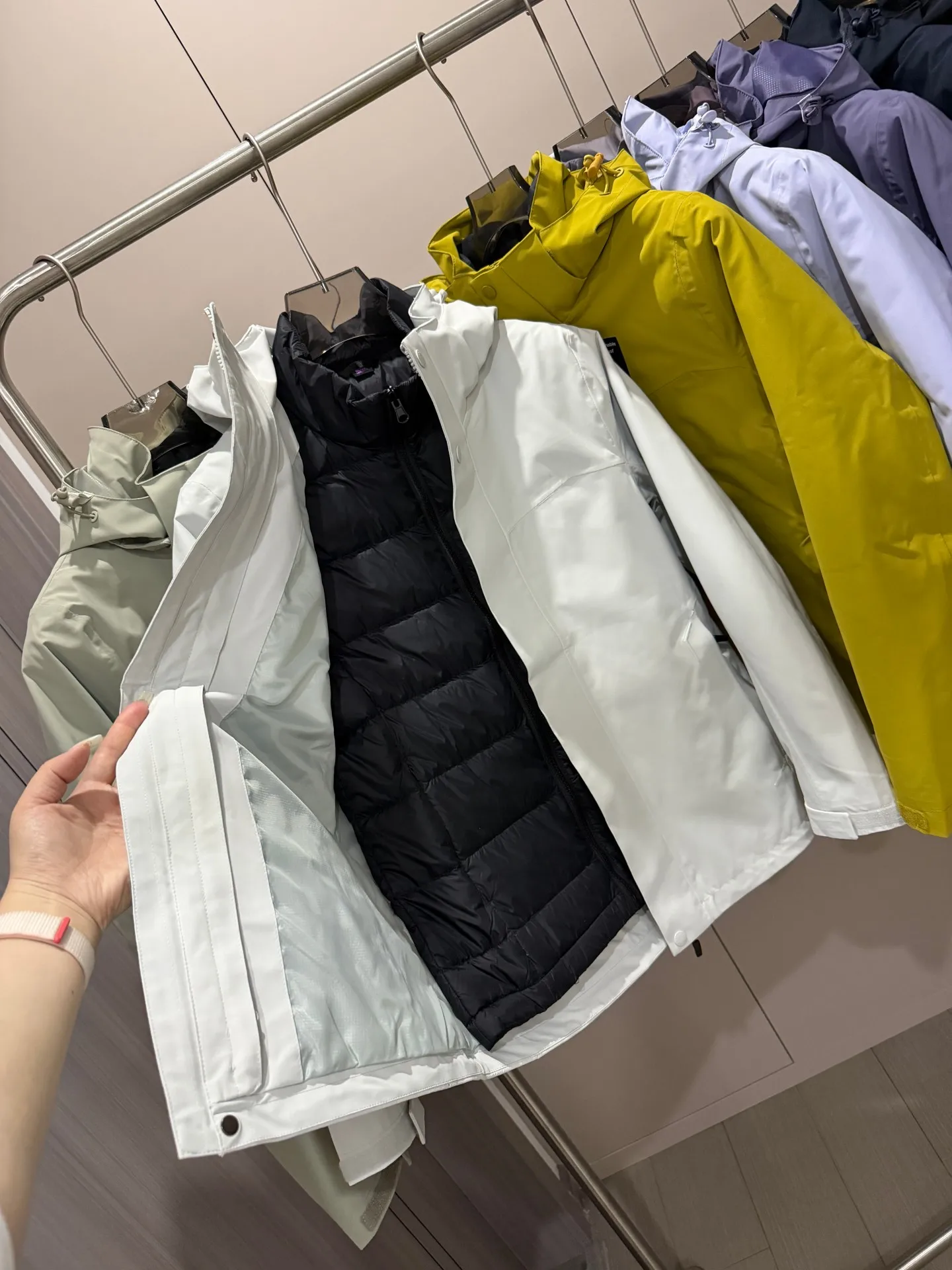 ex Detachable down Inner Outdoor Tee-Proof Couple Sle Winter Hooded Jaet Du down Filled Windproof Waterproof
ex Detachable down Inner Outdoor Tee-Proof Couple Sle Winter Hooded Jaet Du down Filled Windproof Waterproof