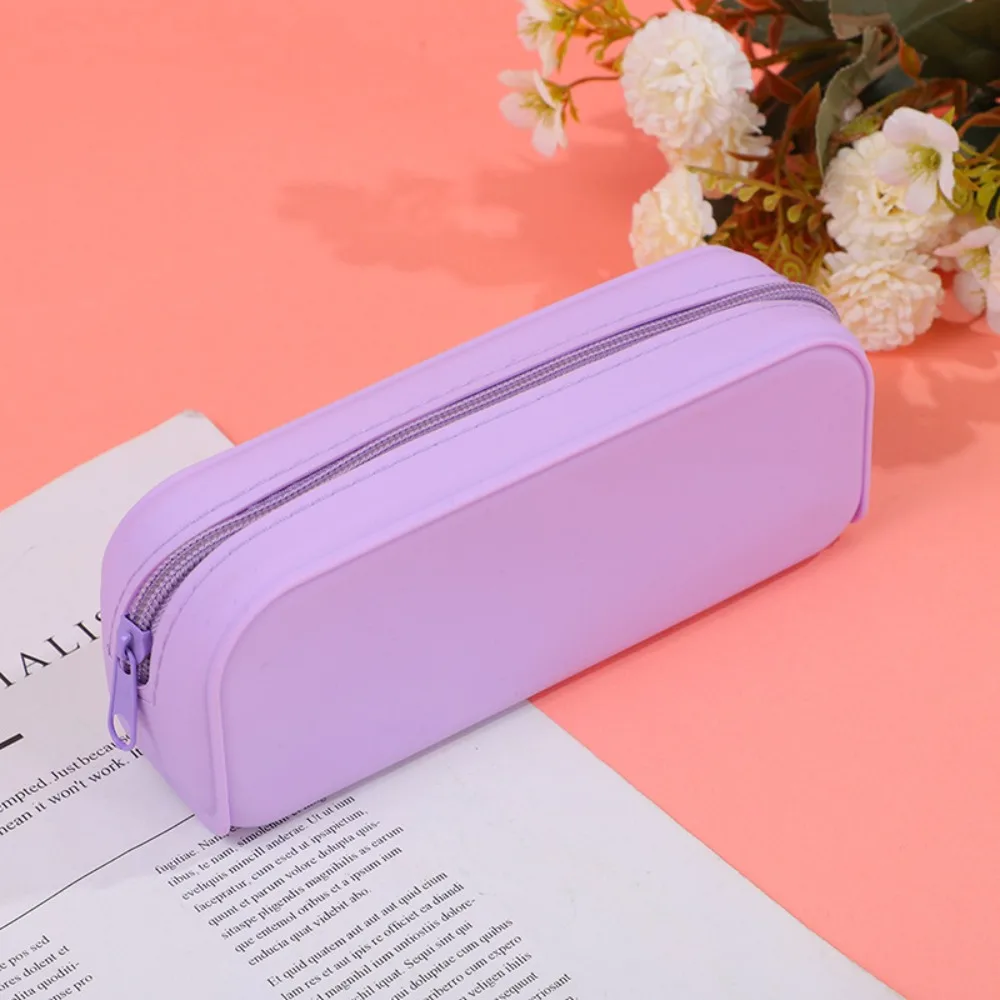 Portble Zippered Silicone Pencil Case Waterproof Candy Color Stationery Bag Large Capacity Pen Bag Student
Portble Zippered Silicone Pencil Case Waterproof Candy Color Stationery Bag Large Capacity Pen Bag Student