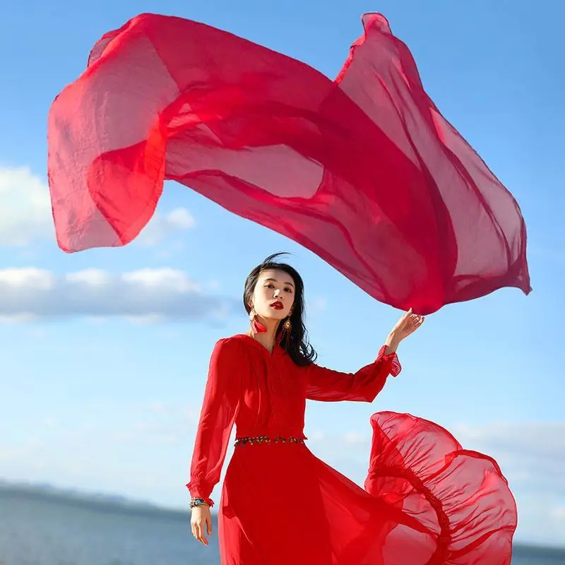 Travel Beach Large Red Silk Scarf Drifting Long Shoulder Shawl Desert Scarf Beach Towel Ultra-Large Polyester Fabric Sunscreen
Travel Beach Large Red Silk Scarf Drifting Long Shoulder Shawl Desert Scarf Beach Towel Ultra-Large Polyester Fabric Sunscreen