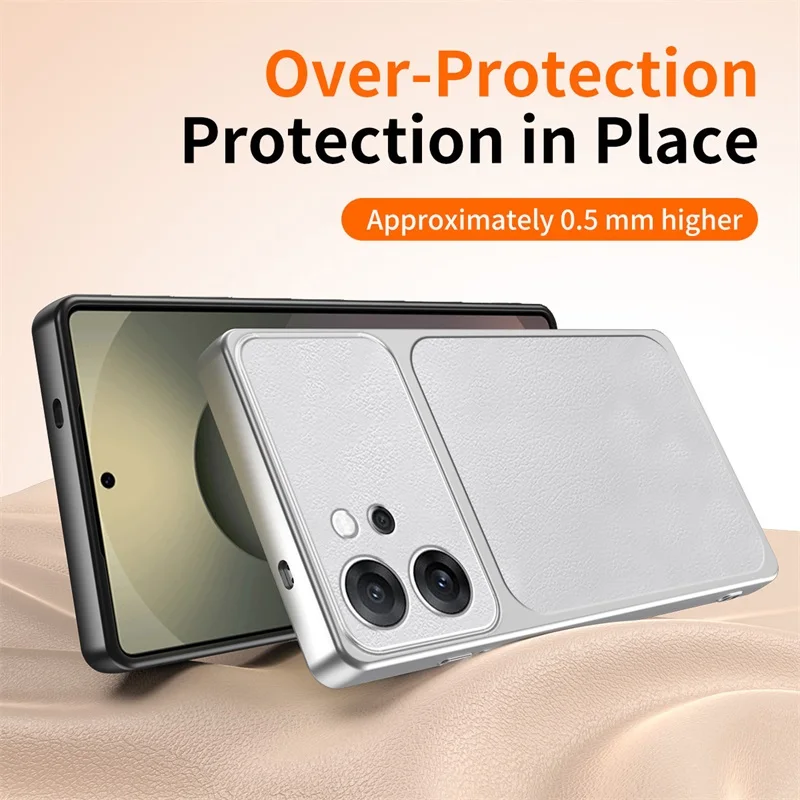 Minimalist Lychee Peel Textured Phone Case for OPPO RENO14 Pro 14F Shock-Resistant Lambskin Cover with Soft-Edge Silicone Armor
Minimalist Lychee Peel Textured Phone Case for OPPO RENO14 Pro 14F Shock-Resistant Lambskin Cover with Soft-Edge Silicone Armor
