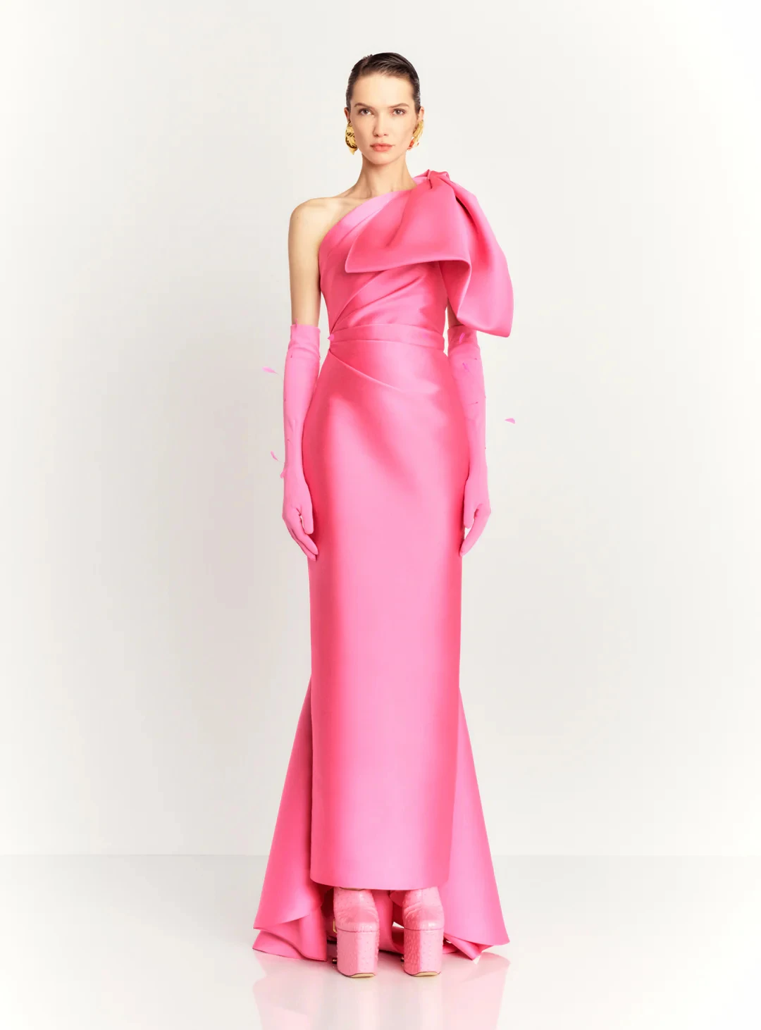 Fashion Detachable Sleeve Satin Bow Evening Dresses Temperament Straight Floor Length Long Sleeves فساتين سهره نسائيه فخمة
Fashion Detachable Sleeve Satin Bow Evening Dresses Temperament Straight Floor Length Long Sleeves فساتين سهره نسائيه فخمة