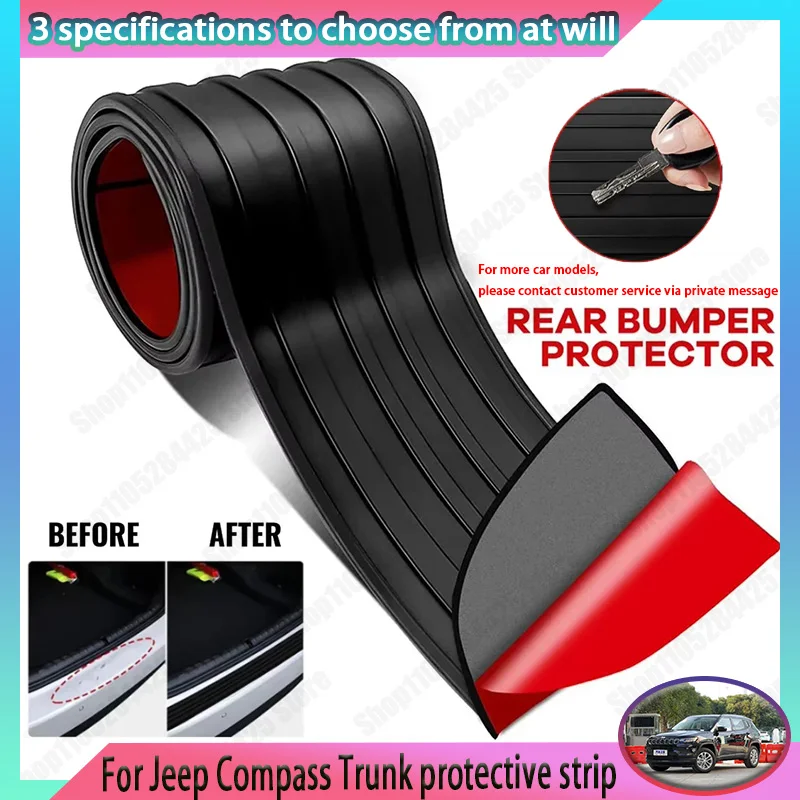 For Jeep Compass PVC Rubber Protective Strip, Car Trunk Door Sill Protection Sticker Reinforcement Decorative Sticker
For Jeep Compass PVC Rubber Protective Strip, Car Trunk Door Sill Protection Sticker Reinforcement Decorative Sticker