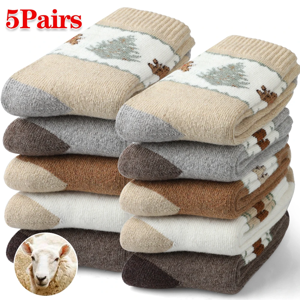 5Pairs Women's Merino Wool Socks Warm & Cozy Gifts for Women Sleeping Slipper Socks Soft Warm Fabric Christmas Stocking
5Pairs Women's Merino Wool Socks Warm & Cozy Gifts for Women Sleeping Slipper Socks Soft Warm Fabric Christmas Stocking