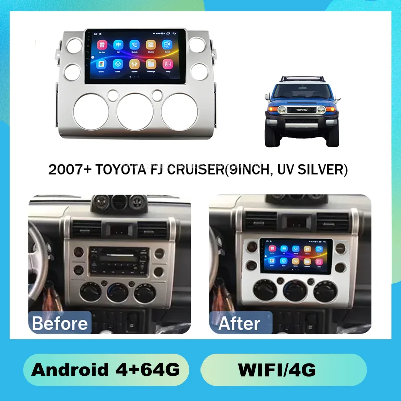 2007+ TOYOTA FJ CRUISER 9INCH Capacitive 1+16G Car Dvd Player Other Auto Electronics Lcd Lvds Capacitive Touchscreen
2007+ TOYOTA FJ CRUISER 9INCH Capacitive 1+16G Car Dvd Player Other Auto Electronics Lcd Lvds Capacitive Touchscreen