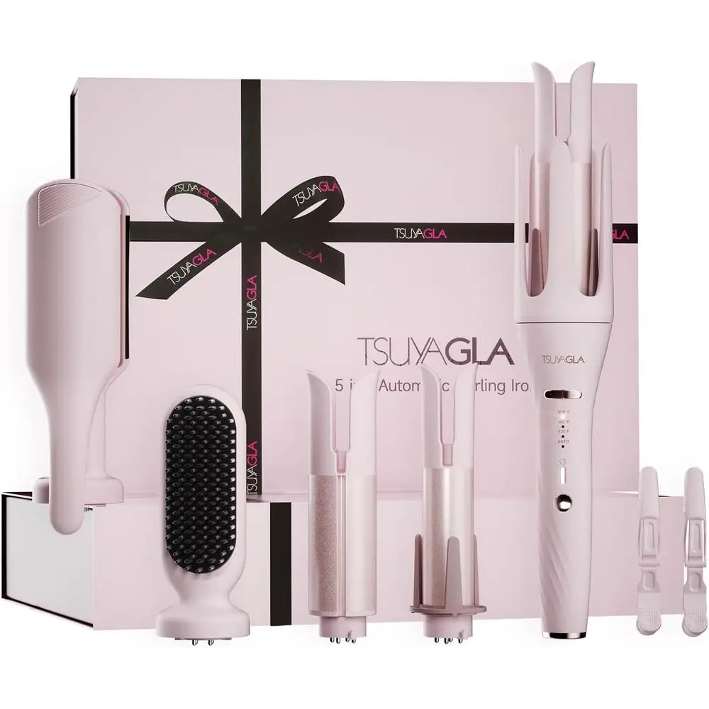 Multi-Function Curling Iron Set with 3 Interchangeable Barrels, Wand, Crimper, Straightener, Rotating Curler, 3 Temperature Sett
Multi-Function Curling Iron Set with 3 Interchangeable Barrels, Wand, Crimper, Straightener, Rotating Curler, 3 Temperature Sett