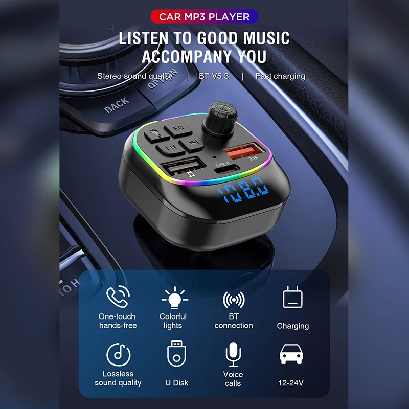 Автомобильный беспроводной Bluetooth FM-передатчик адаптер Type-C USB 3.1A автомобильное зарядное устройство быстрая зарядка радиомодулятор MP3-плеер Hands-Free
Автомобильный беспроводной Bluetooth FM-передатчик адаптер Type-C USB 3.1A автомобильное зарядное устройство быстрая зарядка радиомодулятор MP3-плеер Hands-Free