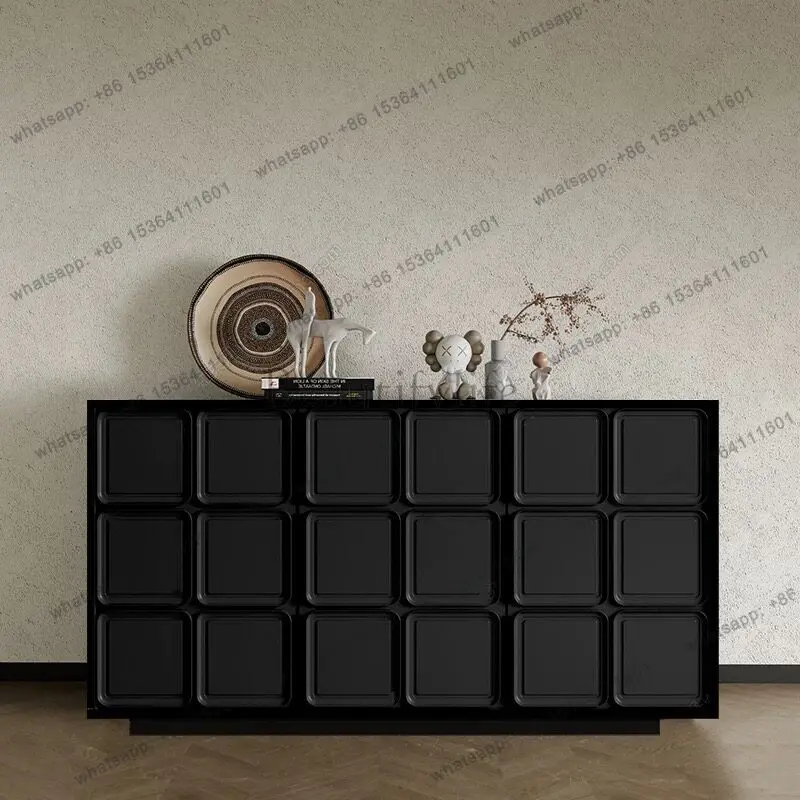 Modern simple solid wood tea cabinet, living room light luxury paint entrance, storage side cabinet
Modern simple solid wood tea cabinet, living room light luxury paint entrance, storage side cabinet