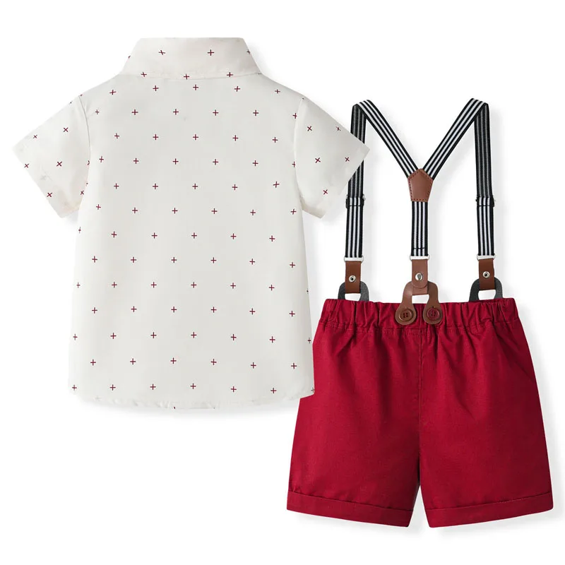 Toddler Baby Boy Gentleman Clothes Short Sleeve Cross Print Shirt Top with Suspender Shorts 2Pcs Easter Outfit
Toddler Baby Boy Gentleman Clothes Short Sleeve Cross Print Shirt Top with Suspender Shorts 2Pcs Easter Outfit