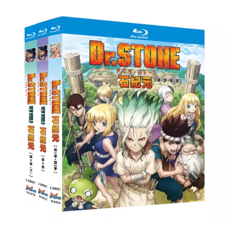Blu-ray Ultra HD Animation Dr. Stone Seasons 1–3 Part 1–2 BD Disc Box Set
Blu-ray Ultra HD Animation Dr. Stone Seasons 1–3 Part 1–2 BD Disc Box Set