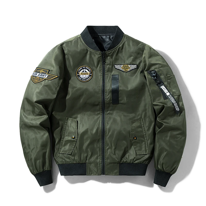 Men's Air Force Jacket MA1 Autumn/Winter Trendy Double-Face Thin Plus-Size Baseball Sweater with Multiple Styles
Men's Air Force Jacket MA1 Autumn/Winter Trendy Double-Face Thin Plus-Size Baseball Sweater with Multiple Styles