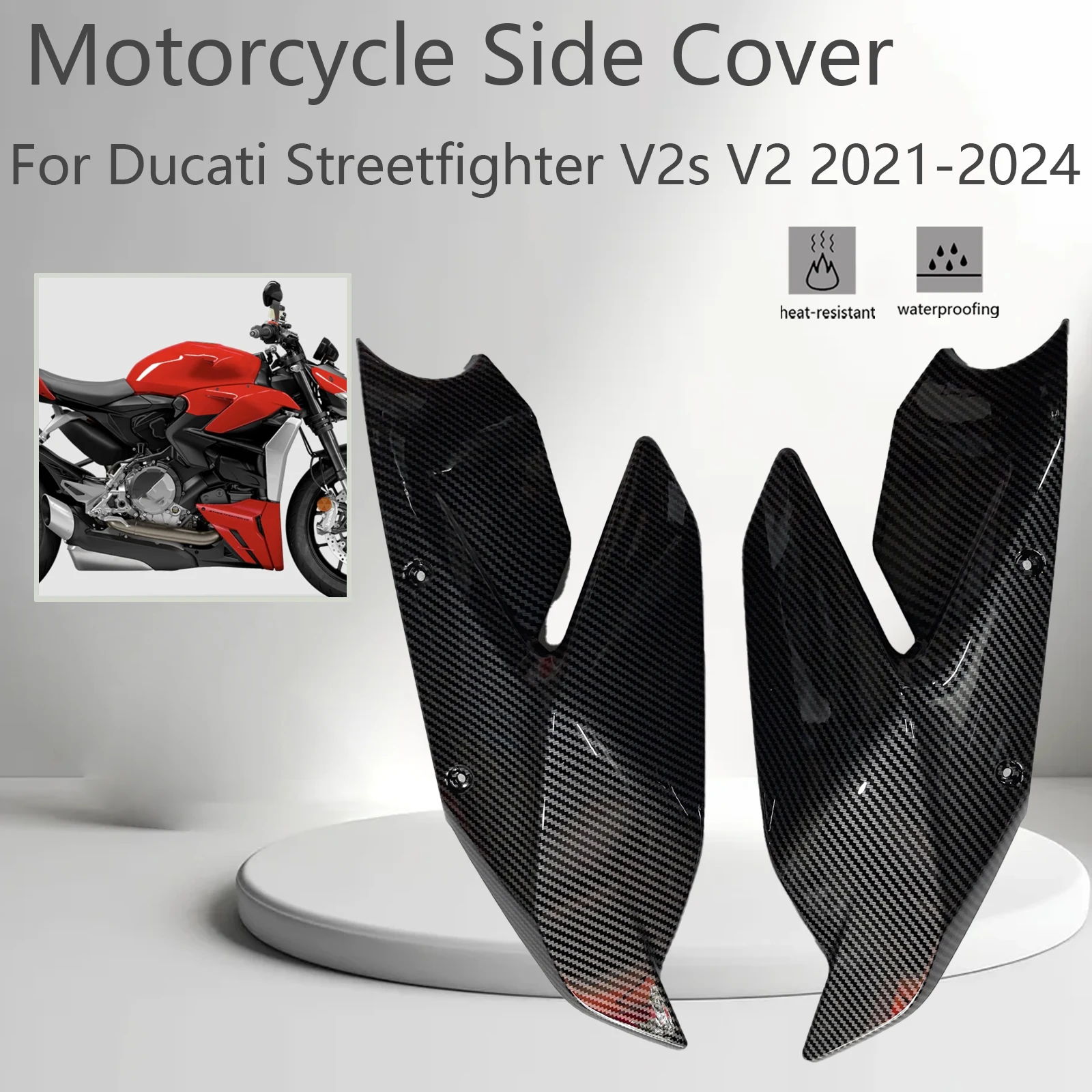 New Motorcycle Plastics Fairing Kit Injection Mold Bodywork Panel Kit For Ducati Streetfighter V2s V2 2021-2024 ABS Carbon Fiber
New Motorcycle Plastics Fairing Kit Injection Mold Bodywork Panel Kit For Ducati Streetfighter V2s V2 2021-2024 ABS Carbon Fiber