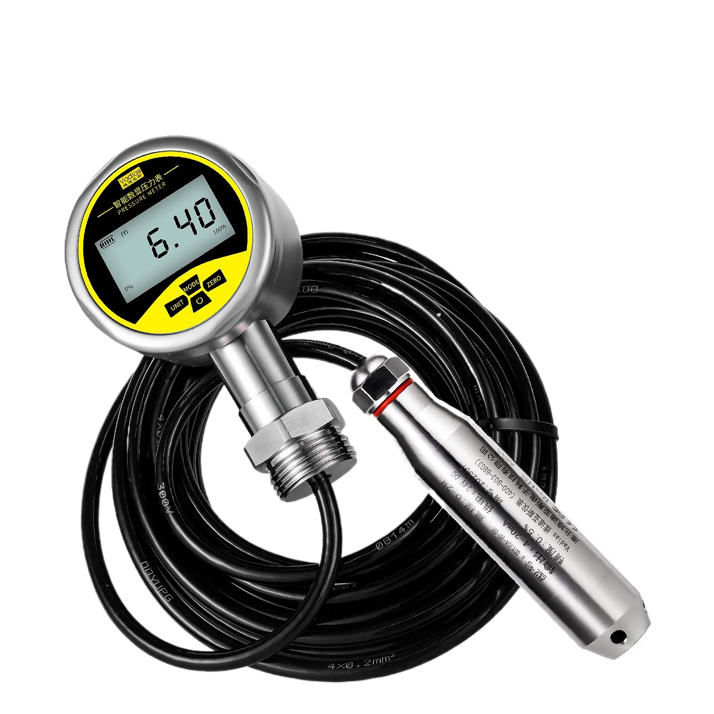 Input Level Gauge Water Level Sensor Fire Tank Pool Fuel Tank Battery Powered, Liquid Level Transmitter
Input Level Gauge Water Level Sensor Fire Tank Pool Fuel Tank Battery Powered, Liquid Level Transmitter