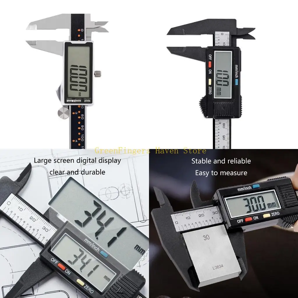 F68D Digital Caliper Metric/Inch Conversion Depth Gauge Inner & Outer Dia Measuring
F68D Digital Caliper Metric/Inch Conversion Depth Gauge Inner & Outer Dia Measuring