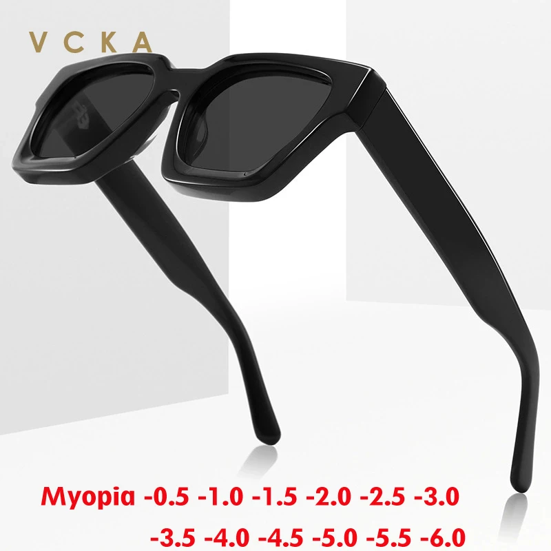 VCKA Acetate Myopia Polarization Sunglasses Women Men Square Thickened Frame Glasses Prescription Optics Eyewear -0.50 to -10
VCKA Acetate Myopia Polarization Sunglasses Women Men Square Thickened Frame Glasses Prescription Optics Eyewear -0.50 to -10