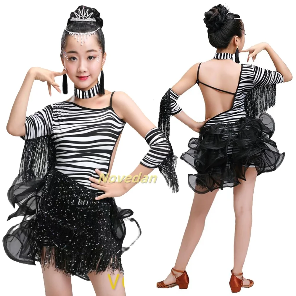 Kids Latin Dance Clothes Girls Zebra Ballroom Modern Dance Costume Child Cha Cha Rumba Samba Salsa Latin Dance Dress Dancewear
Kids Latin Dance Clothes Girls Zebra Ballroom Modern Dance Costume Child Cha Cha Rumba Samba Salsa Latin Dance Dress Dancewear