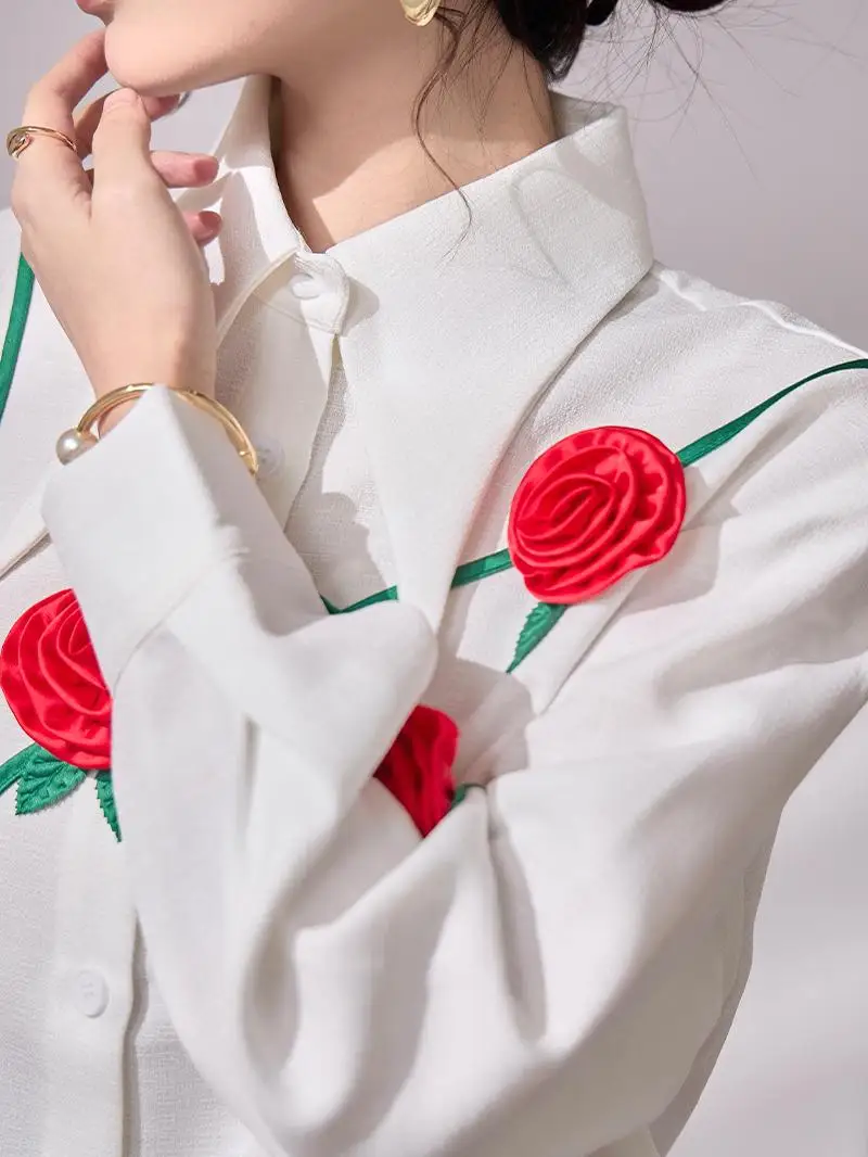 Fashionable Korean Style Long Sleeve Rose Print Shirt 2026 Spring Casual Versatile Casual Shirt Commute Style Loose Fit Cotto...
Fashionable Korean Style Long Sleeve Rose Print Shirt 2026 Spring Casual Versatile Casual Shirt Commute Style Loose Fit Cotto...