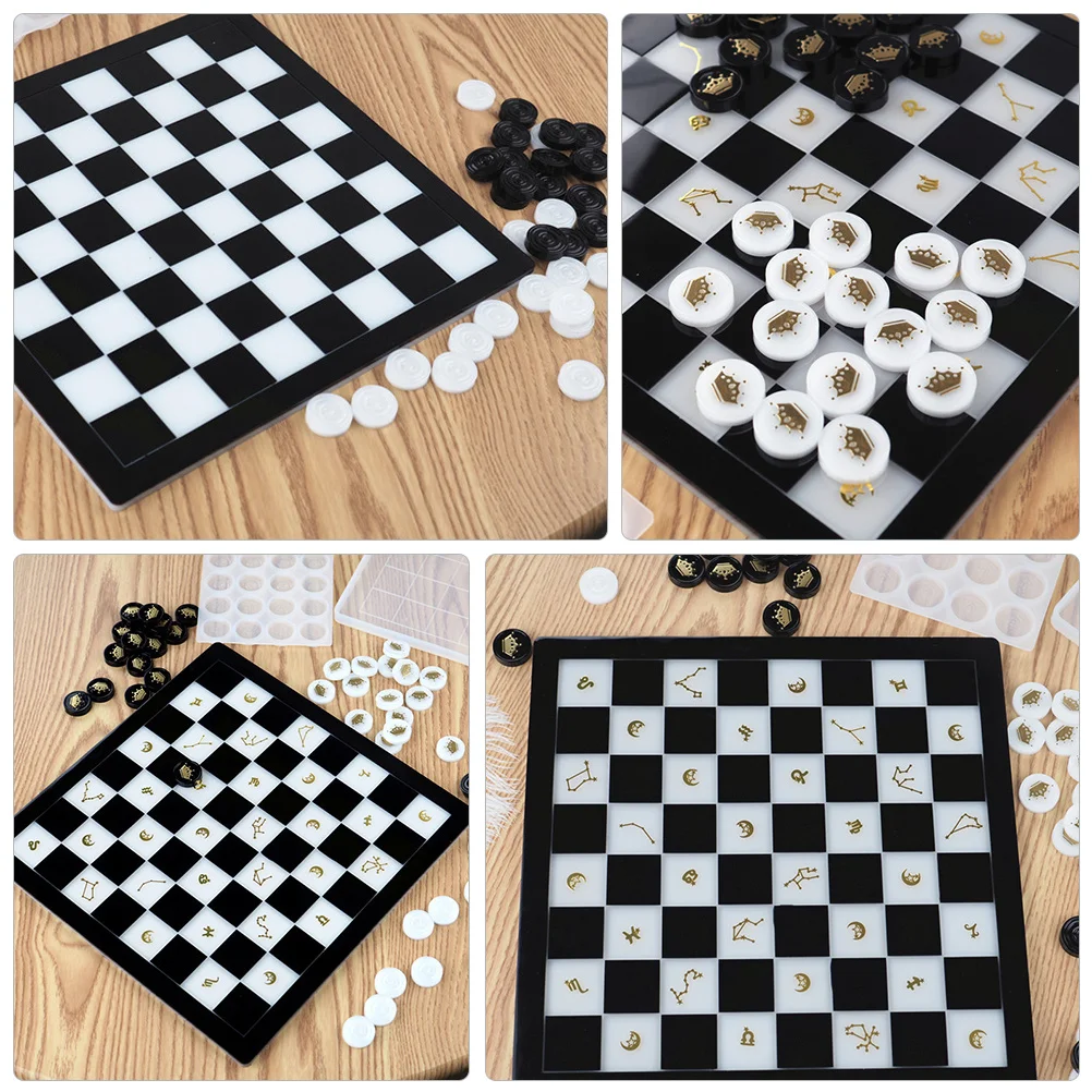 High Quality Silicone Chess Mould DIY Manual Mold Crystal Epoxy Mold for International Chess Board Crafts Silicone Die
High Quality Silicone Chess Mould DIY Manual Mold Crystal Epoxy Mold for International Chess Board Crafts Silicone Die