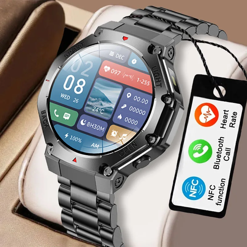Новые мужские умные часы для звонков 5.0, Bluetooth-соединение, встроенный фонарик, мониторинг сердечного ритма, универсальные часы на базе Android iOS
Новые мужские умные часы для звонков 5.0, Bluetooth-соединение, встроенный фонарик, мониторинг сердечного ритма, универсальные часы на базе Android iOS