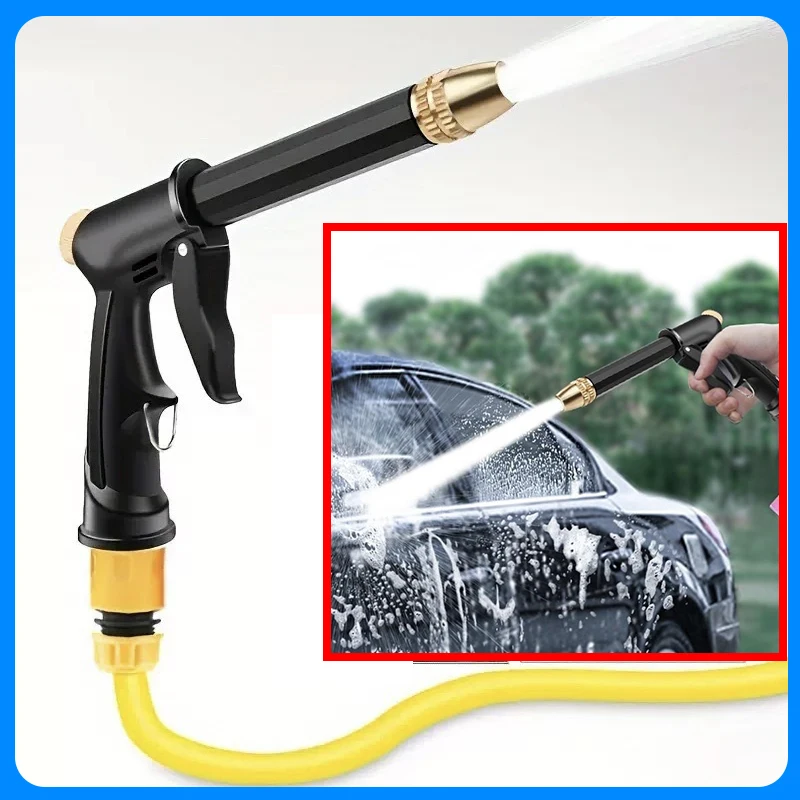High Pressure Car Wash Water Gun Adjustable Metal Nozzle Garden Watering Spray Gun Quick Connect Hose Nozzle For Cleaning Home
High Pressure Car Wash Water Gun Adjustable Metal Nozzle Garden Watering Spray Gun Quick Connect Hose Nozzle For Cleaning Home