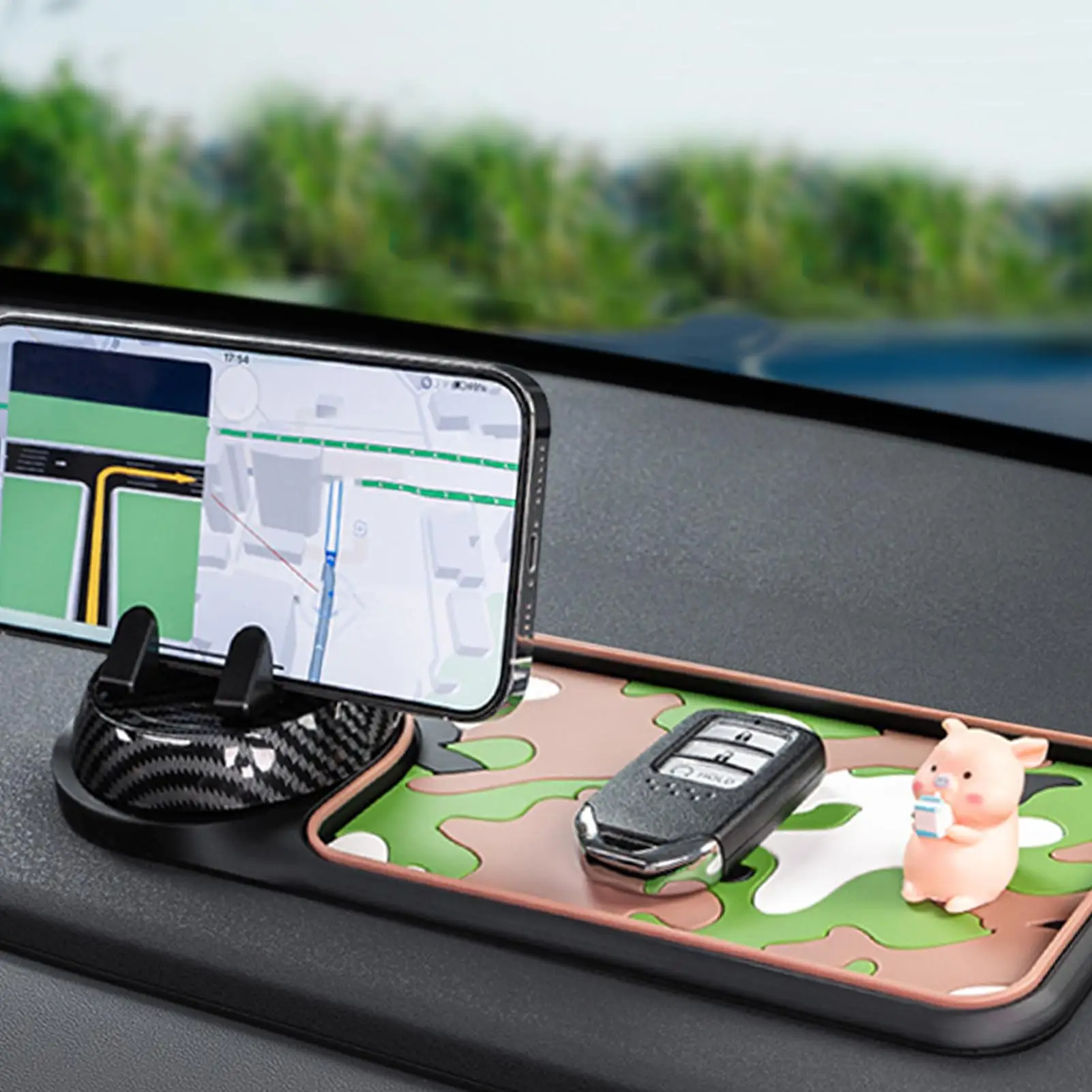 Car Dashboard Anti Slip Mat Multifunctional Dashboard Mobile Navigation Stand Phone Holder With Hide Parking Number Plate
Car Dashboard Anti Slip Mat Multifunctional Dashboard Mobile Navigation Stand Phone Holder With Hide Parking Number Plate