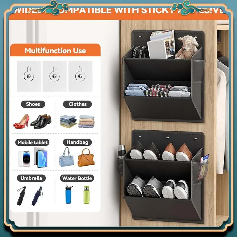 Latest 2 Pack RV Shoe Storage With Sticky Adhesive Tape, Over The Door Shoe Rack,Wall Hanging Shoe Organizer With Pockets
Latest 2 Pack RV Shoe Storage With Sticky Adhesive Tape, Over The Door Shoe Rack,Wall Hanging Shoe Organizer With Pockets