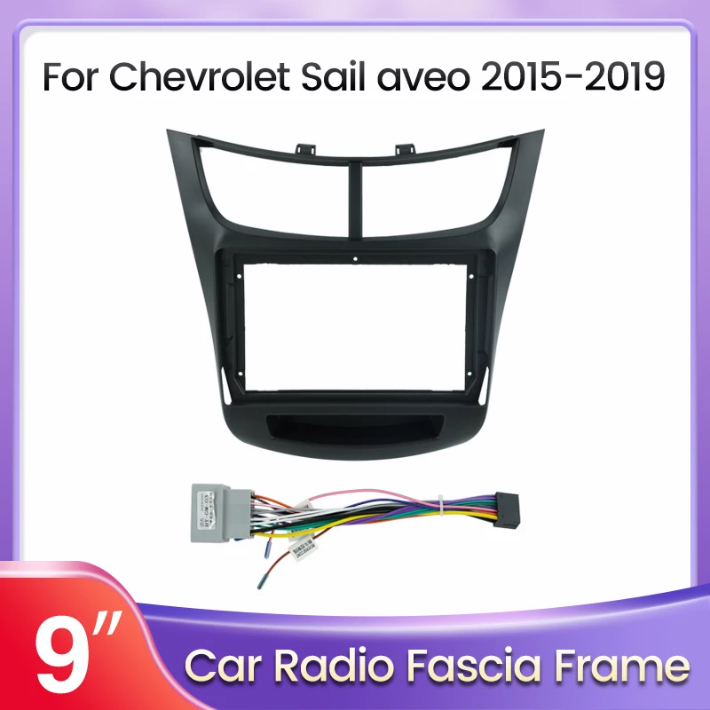 Для Chevrolet Sail aveo 2015-2019 для 9-дюймового автомобильного радио, экрана Android, рамка Android, аудио фитинг, адаптер, комплекты отделки, панель Facia
Для Chevrolet Sail aveo 2015-2019 для 9-дюймового автомобильного радио, экрана Android, рамка Android, аудио фитинг, адаптер, комплекты отделки, панель Facia