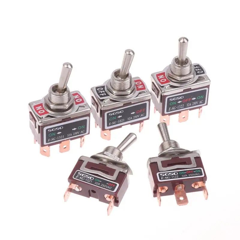 1Pcs Self-Locking E-SG Power Switch 2/3/4/6Pin E-SG Toggle Switch 32A 250VAC Rocker Switch With Brass Screw Foot Pin
1Pcs Self-Locking E-SG Power Switch 2/3/4/6Pin E-SG Toggle Switch 32A 250VAC Rocker Switch With Brass Screw Foot Pin