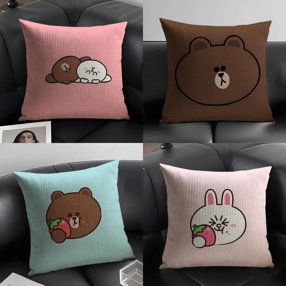 Cute Brown B-bear and cony Pillow Case Pattern Printed Pillowcase for Living Room Sofa Cushion Cover & Bedroom Decor
Cute Brown B-bear and cony Pillow Case Pattern Printed Pillowcase for Living Room Sofa Cushion Cover & Bedroom Decor