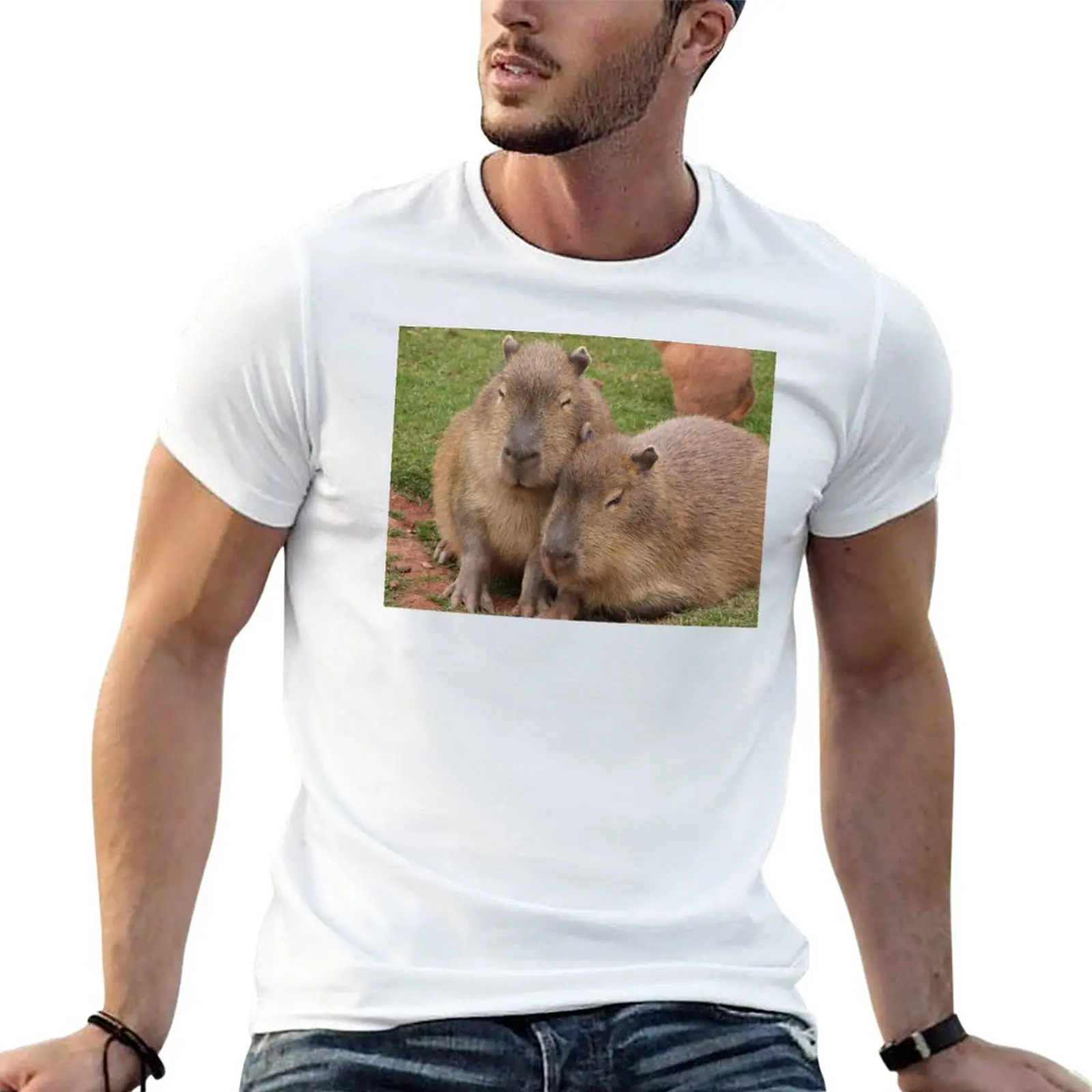 New Capybara Love T-Shirt plus size t shirts T-shirt for a boy clothes for men
New Capybara Love T-Shirt plus size t shirts T-shirt for a boy clothes for men