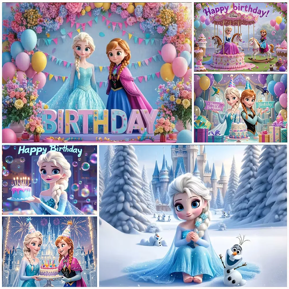 Disney Frozen Birthday Party Decorations Frozen Elsa And Anna Princess Backdrop Girl Gifts Baby Shower Supplies Photography Prop
Disney Frozen Birthday Party Decorations Frozen Elsa And Anna Princess Backdrop Girl Gifts Baby Shower Supplies Photography Prop