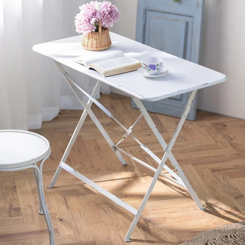 JCX Европейский ретро складной журнальный столик из кованого железа, простой уличный двор, балкон, портативный повседневный письменный прямоугольный стол
JCX Европейский ретро складной журнальный столик из кованого железа, простой уличный двор, балкон, портативный повседневный письменный прямоугольный стол