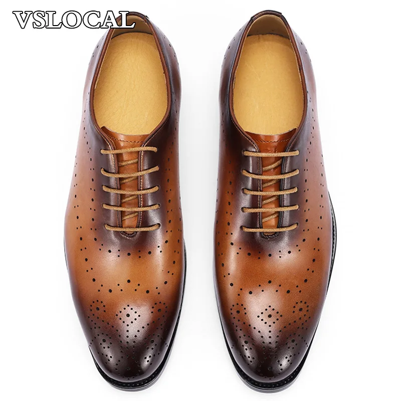 Luxury Men Leather Shoes Lace-up Pointed Toe Casual Mens Dress Shoes Brown Wedding Business Formal Oxford Shoes For Men
Luxury Men Leather Shoes Lace-up Pointed Toe Casual Mens Dress Shoes Brown Wedding Business Formal Oxford Shoes For Men