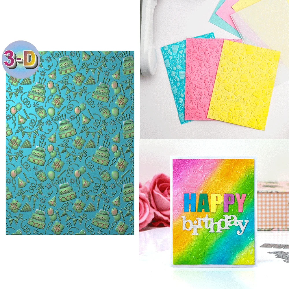 Birthday Celebrate 3D Embossing Folder and Matching Dies for Adding Textured Detail To Paper Crafting Card Making Supplies
Birthday Celebrate 3D Embossing Folder and Matching Dies for Adding Textured Detail To Paper Crafting Card Making Supplies