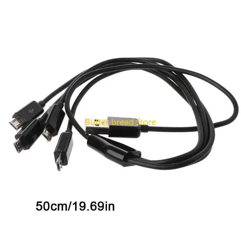 W89C USB 2.0 A Male to 4 Micro USB Male Y Splitter Cable for Power
W89C USB 2.0 A Male to 4 Micro USB Male Y Splitter Cable for Power