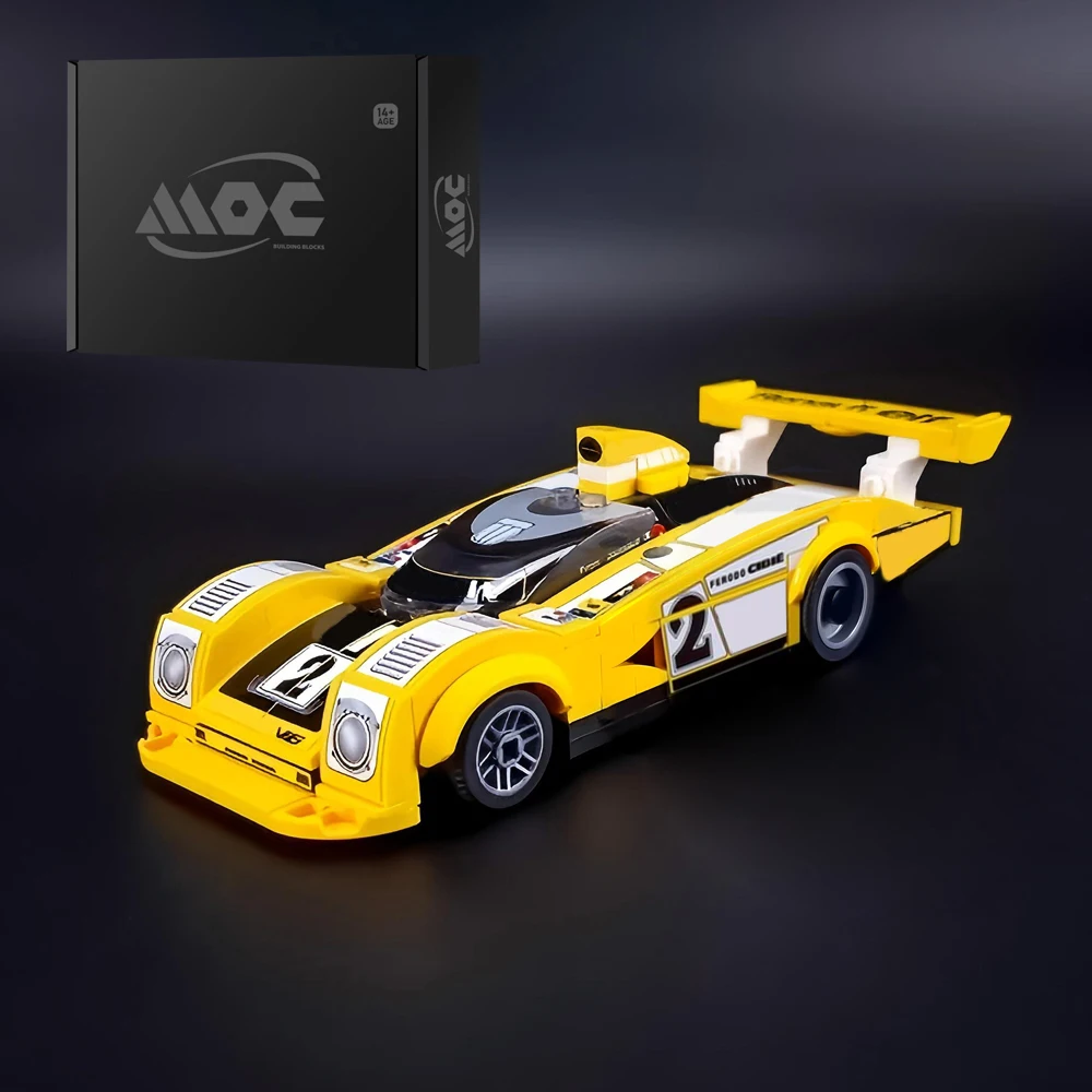 MOC Скорость Технология Чемпиона, гоночная модель, строительные блоки WEC IMSA Le Mans A442B, игрушки для самостоятельной сборки, подарок на день рождения для мальчиков
MOC Скорость Технология Чемпиона, гоночная модель, строительные блоки WEC IMSA Le Mans A442B, игрушки для самостоятельной сборки, подарок на день рождения для мальчиков