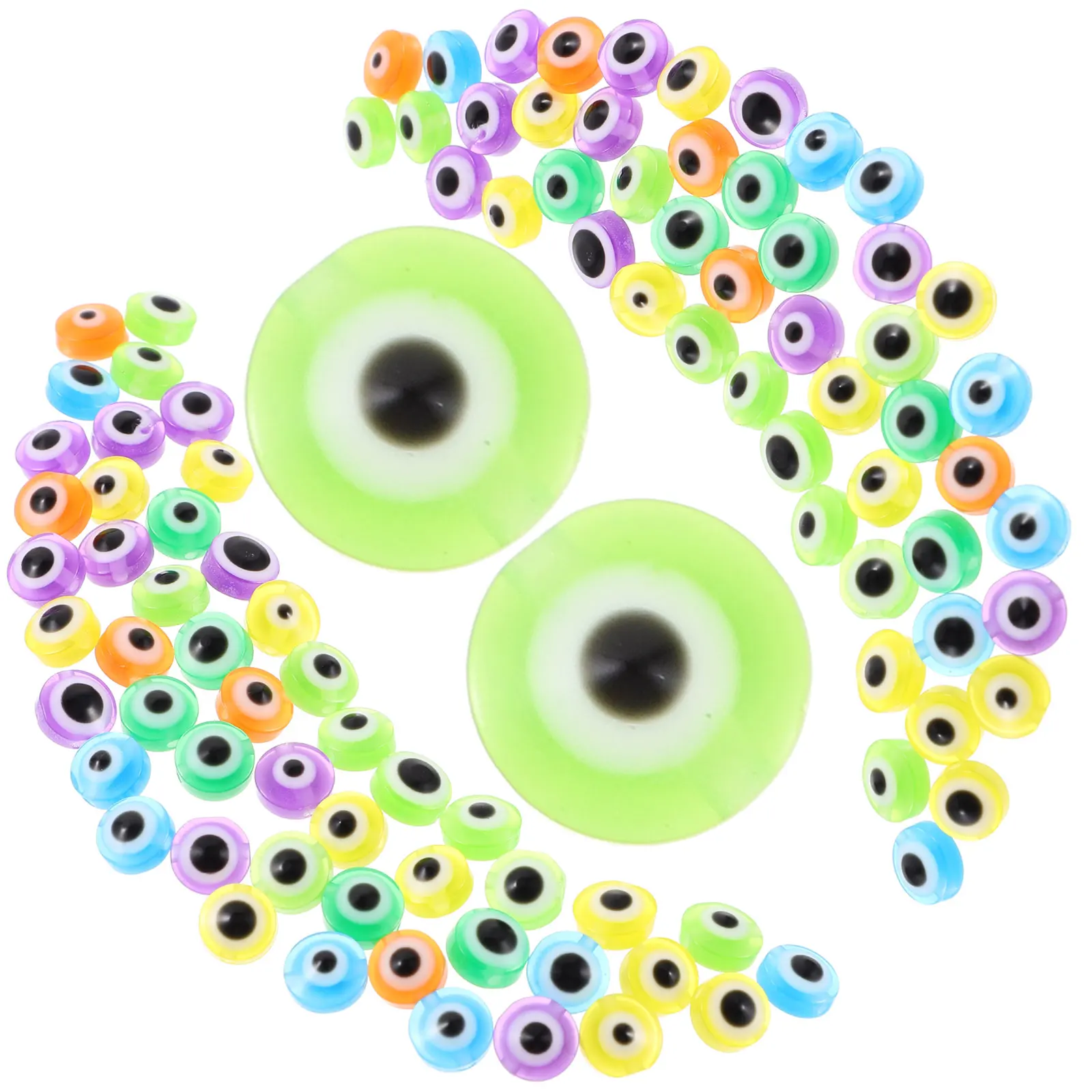 200 Pcs Beads Flat Round Eye Loose Craft for Jewelry Making Bracelet Eyeball Spacer Jewellery
200 Pcs Beads Flat Round Eye Loose Craft for Jewelry Making Bracelet Eyeball Spacer Jewellery