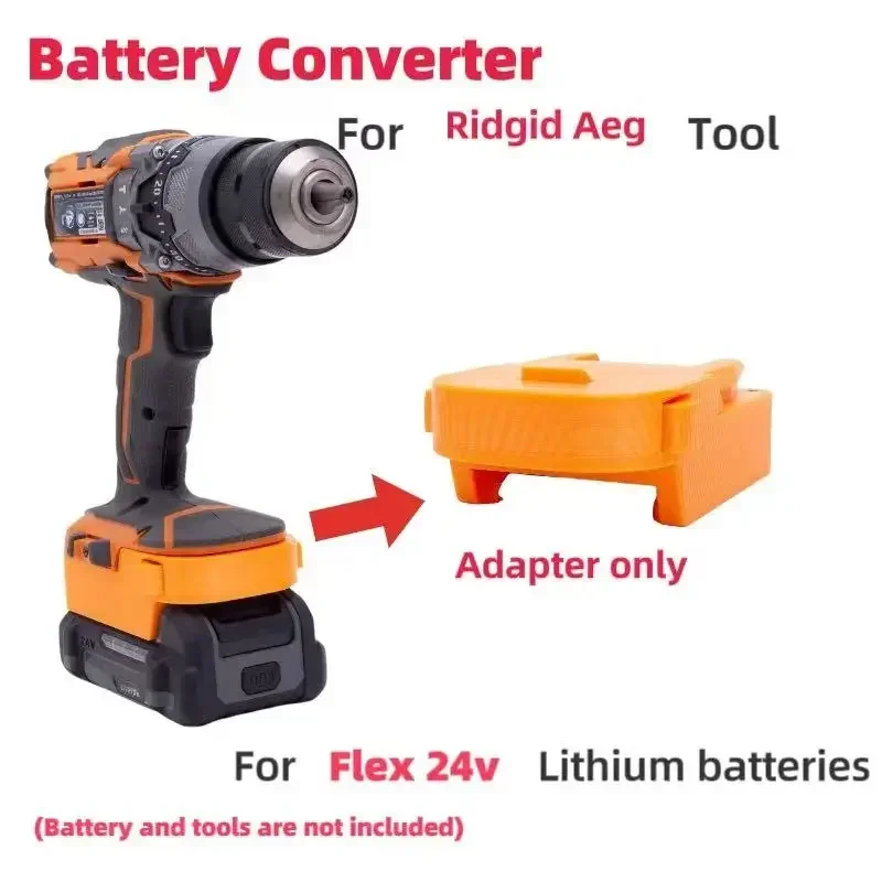 Adaptor Batteries Converter For Flex 24V Lithium Ion to Ridgid / AEG 18V Brushless Tools Adaptor(without battery and tools)
Adaptor Batteries Converter For Flex 24V Lithium Ion to Ridgid / AEG 18V Brushless Tools Adaptor(without battery and tools)