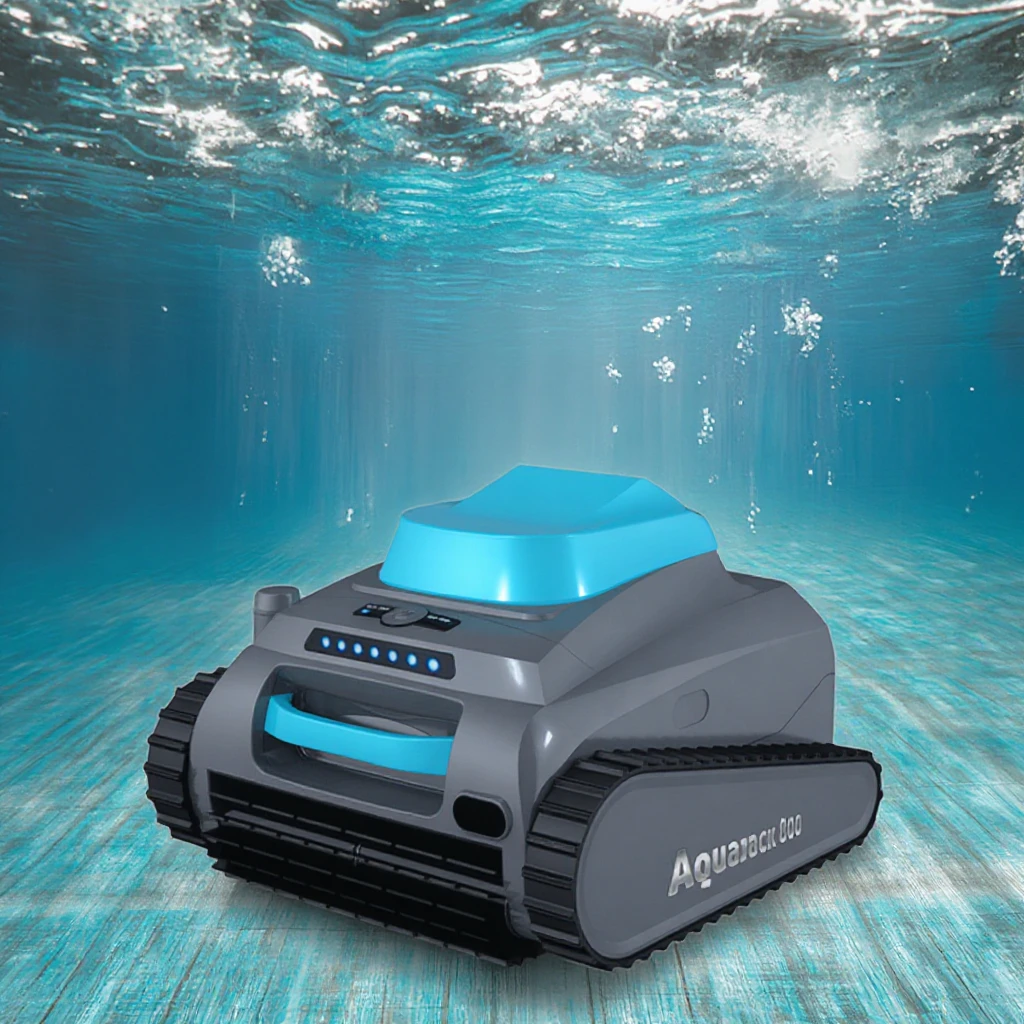 Aquajack 800 Cordless Robotic Pool Cleaner Climbing Wall Feature for Efficient Cleaning of Pool Floor and Waterline
Aquajack 800 Cordless Robotic Pool Cleaner Climbing Wall Feature for Efficient Cleaning of Pool Floor and Waterline