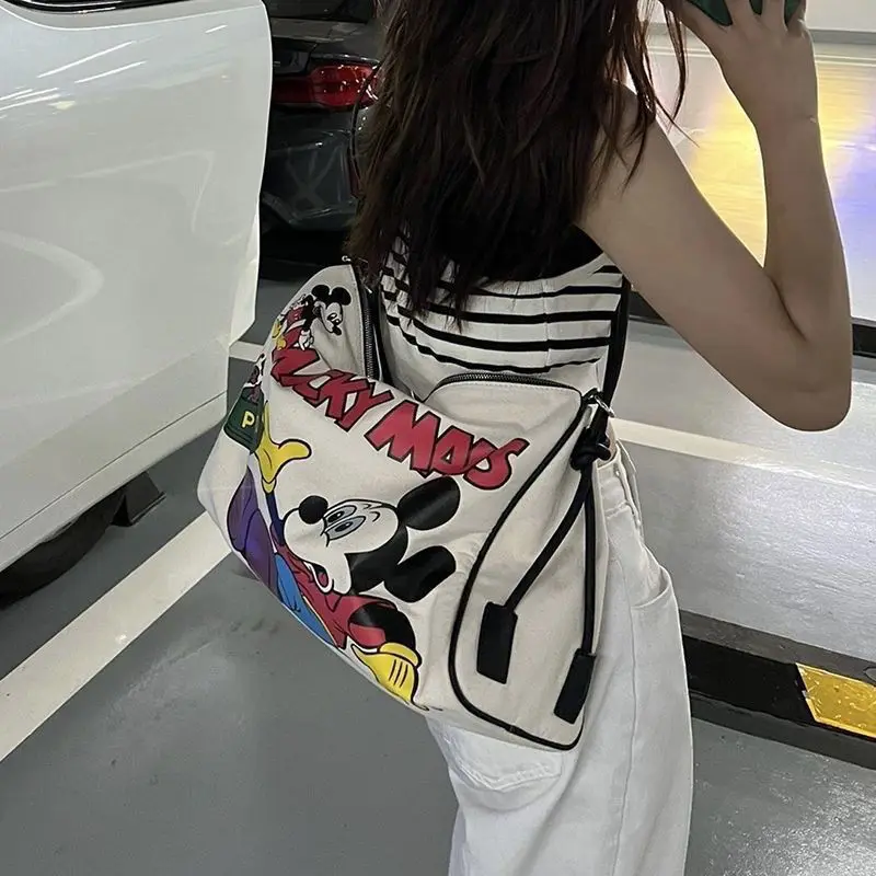 Disney Mickey Mouse Fashion Boston Travel Bag Women's Large Capacity Crossbody Bag Japanese Style Casual Versatile Cute Handbag
Disney Mickey Mouse Fashion Boston Travel Bag Women's Large Capacity Crossbody Bag Japanese Style Casual Versatile Cute Handbag