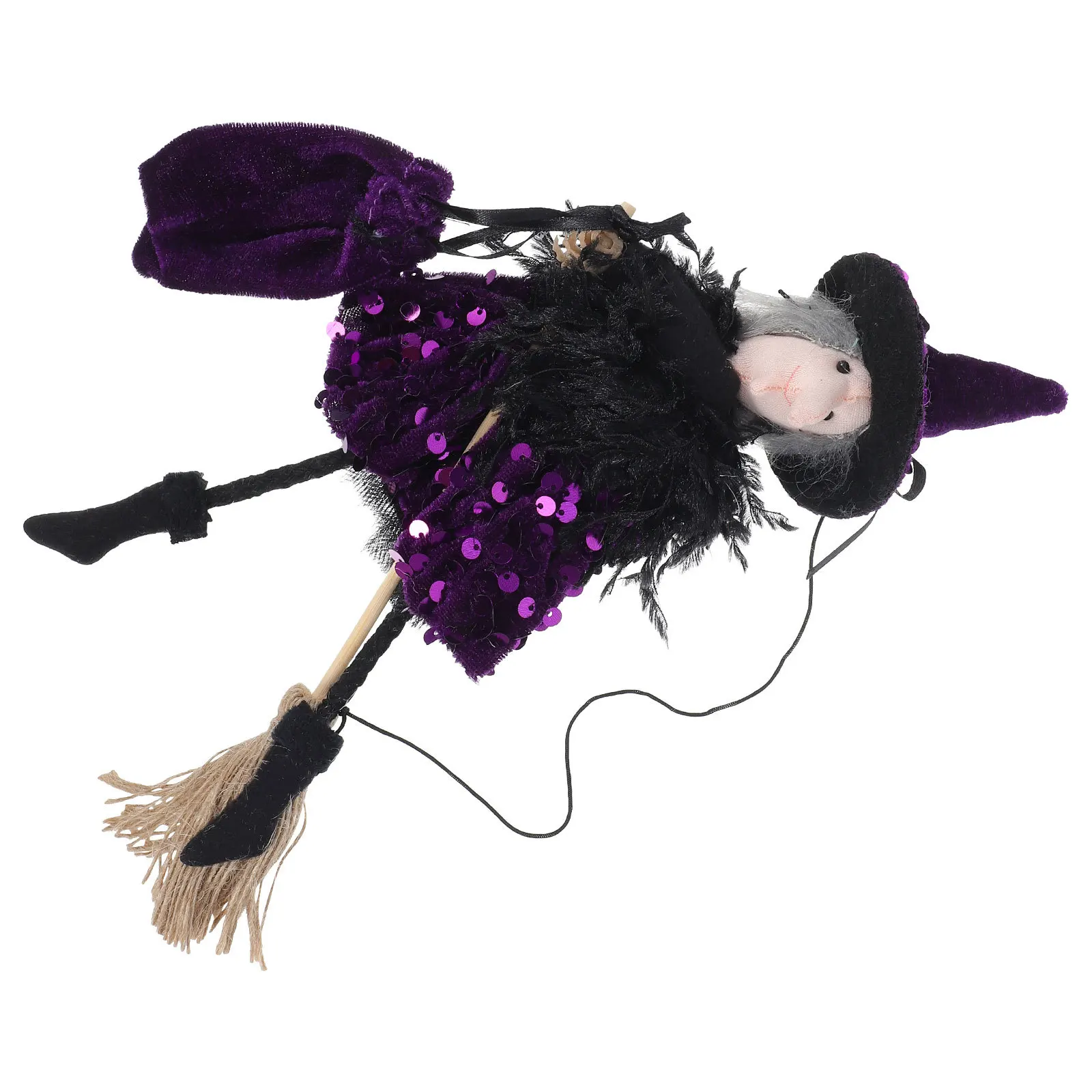 Witch Halloween Decoration Spooky Flying Witch on Broomstick for Haunted House Outdoor Garden Party Props Haunted House Hanging
Witch Halloween Decoration Spooky Flying Witch on Broomstick for Haunted House Outdoor Garden Party Props Haunted House Hanging