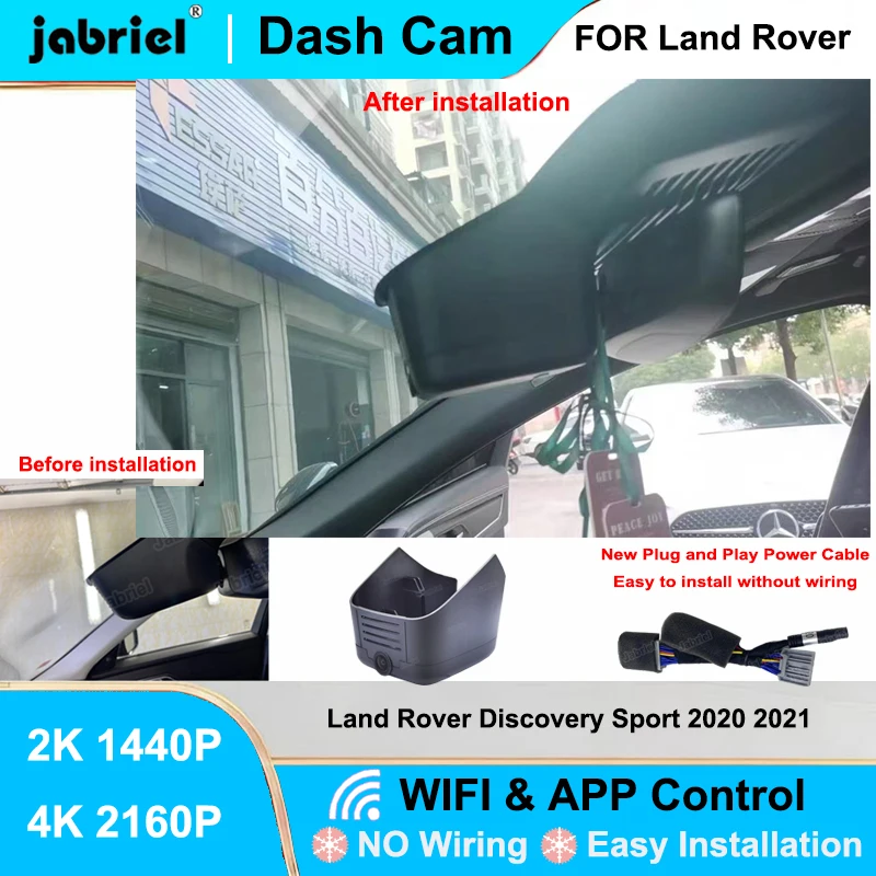 Jabrie For Land Rover Discovery Sport 2020 2021 2022 Dash Cam Front Rear Camera DVR 2K 4K Wifi Plug and Play Video Recorder
Jabrie For Land Rover Discovery Sport 2020 2021 2022 Dash Cam Front Rear Camera DVR 2K 4K Wifi Plug and Play Video Recorder