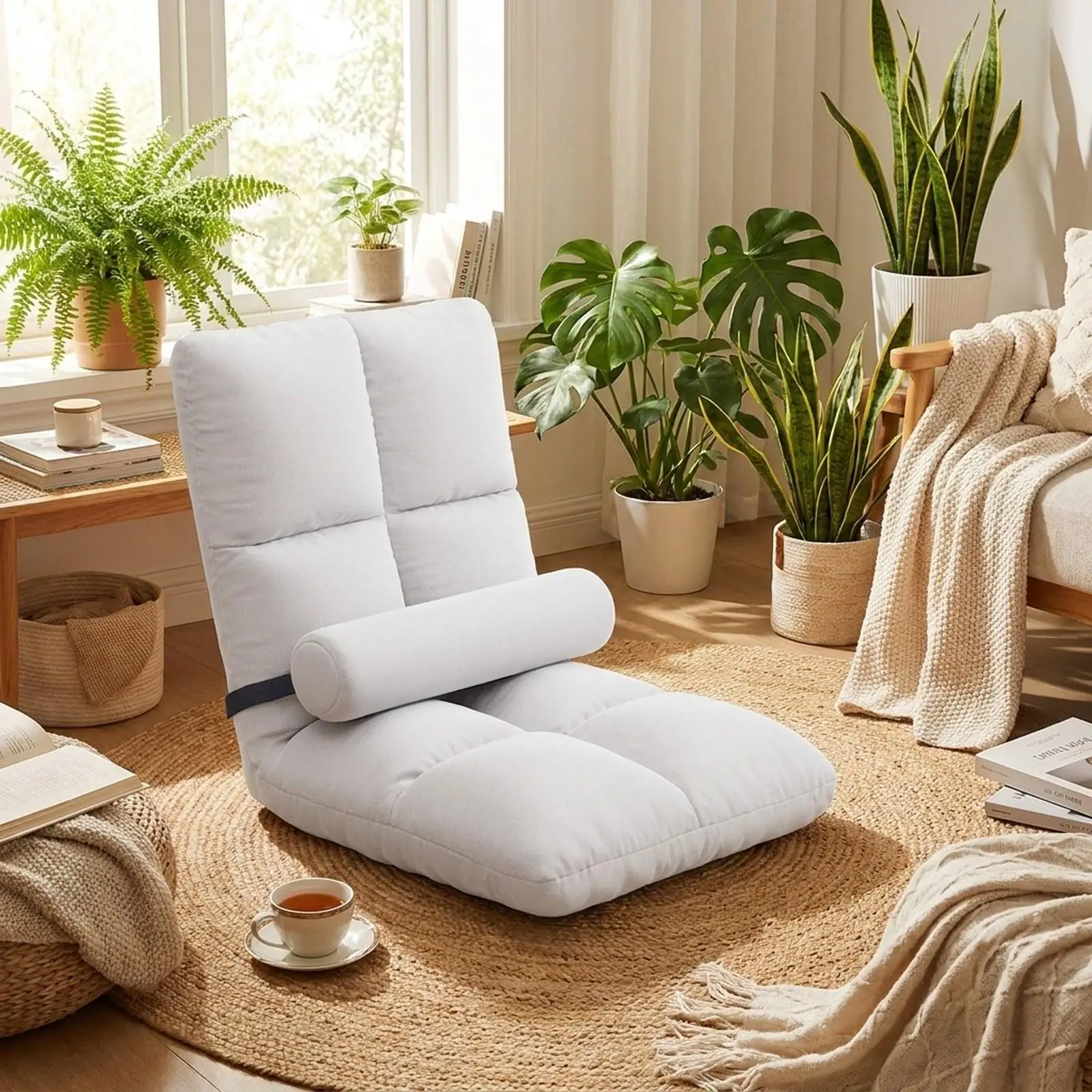 Soft Velvet Sponge Floor Chair Adjustable Backrest Gaming Sofa for Office Window Bay Small Space
Soft Velvet Sponge Floor Chair Adjustable Backrest Gaming Sofa for Office Window Bay Small Space